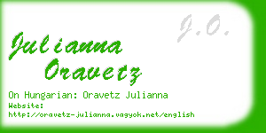 julianna oravetz business card